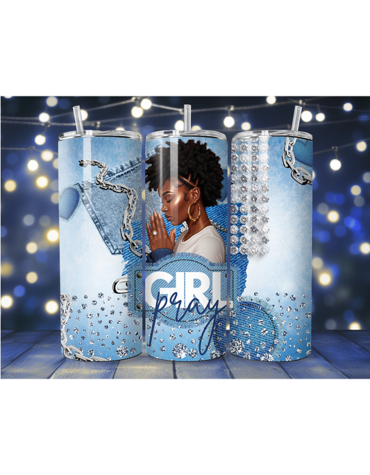 20oz Girl Pray Tumbler