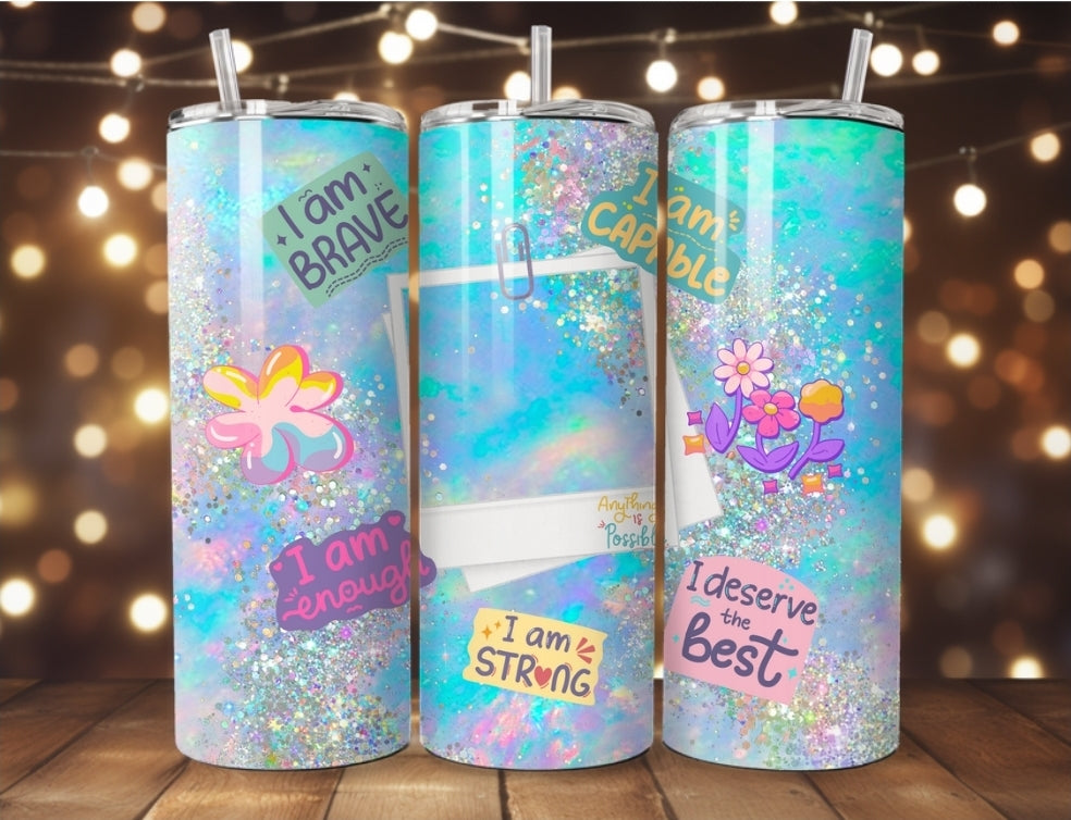 20oz Self Affirmation Photo Tumbler