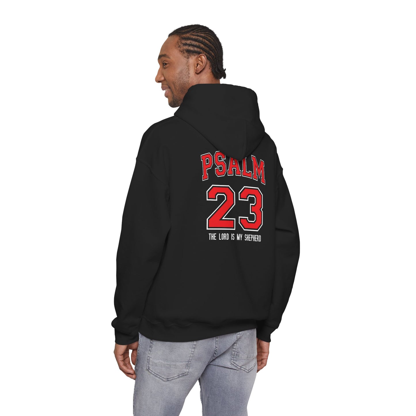 Psalm 23 Hoodie - "The Lord Is My Shepherd" Athletic Faith Pullover