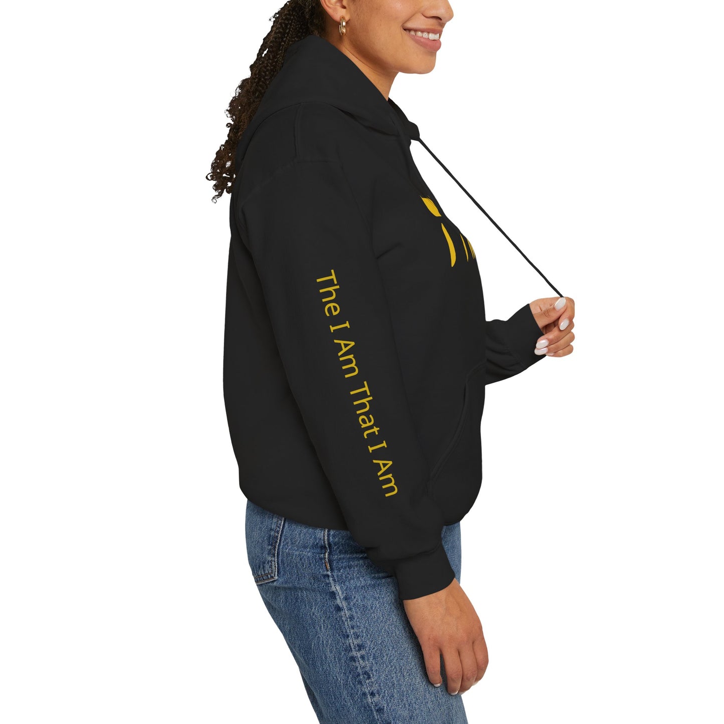 Hebrew YHWH Hoodie – 'The I Am That I Am' Sleeve Sweatshirt