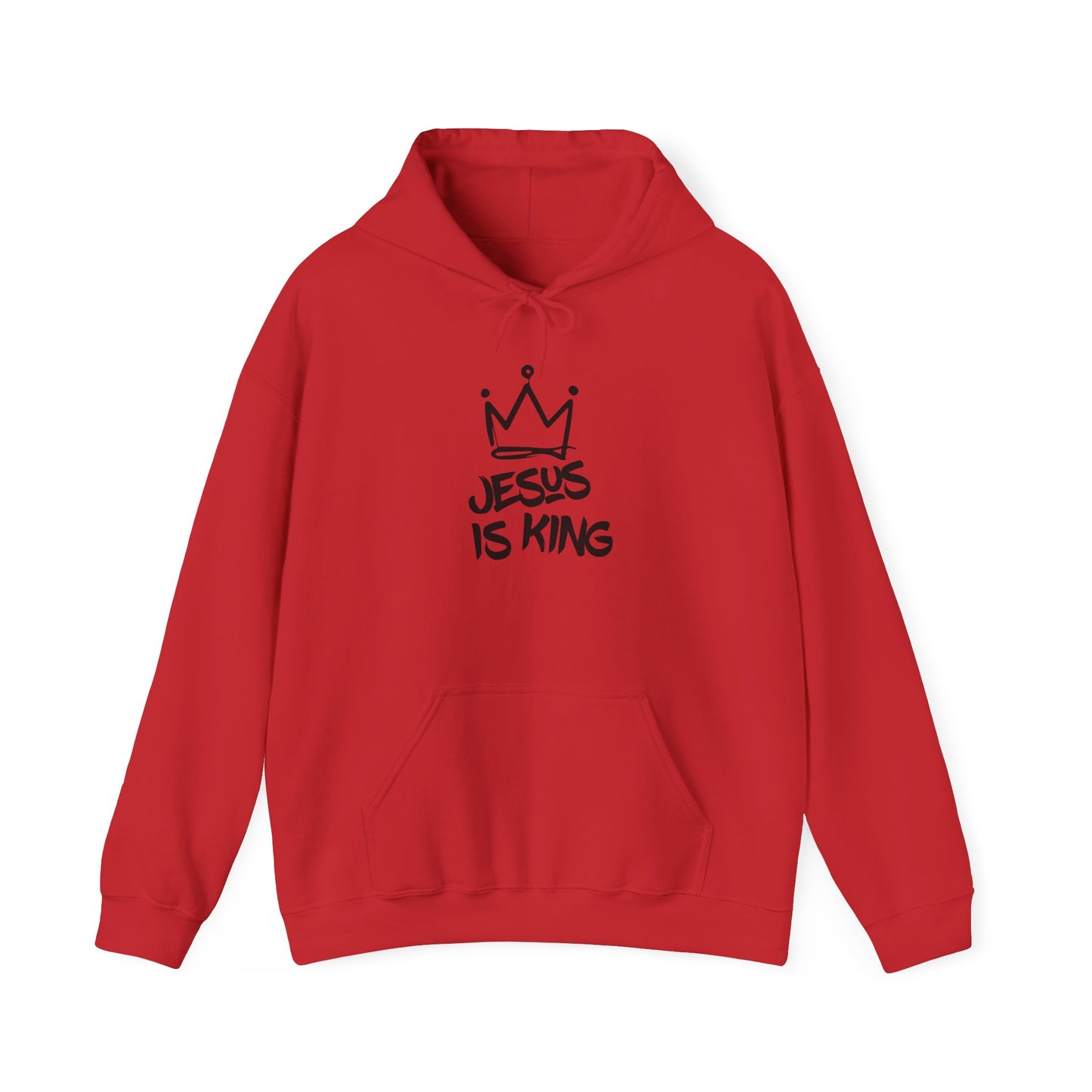 Jesus Is King Hoodie — Crown Graphic Christian Pullover