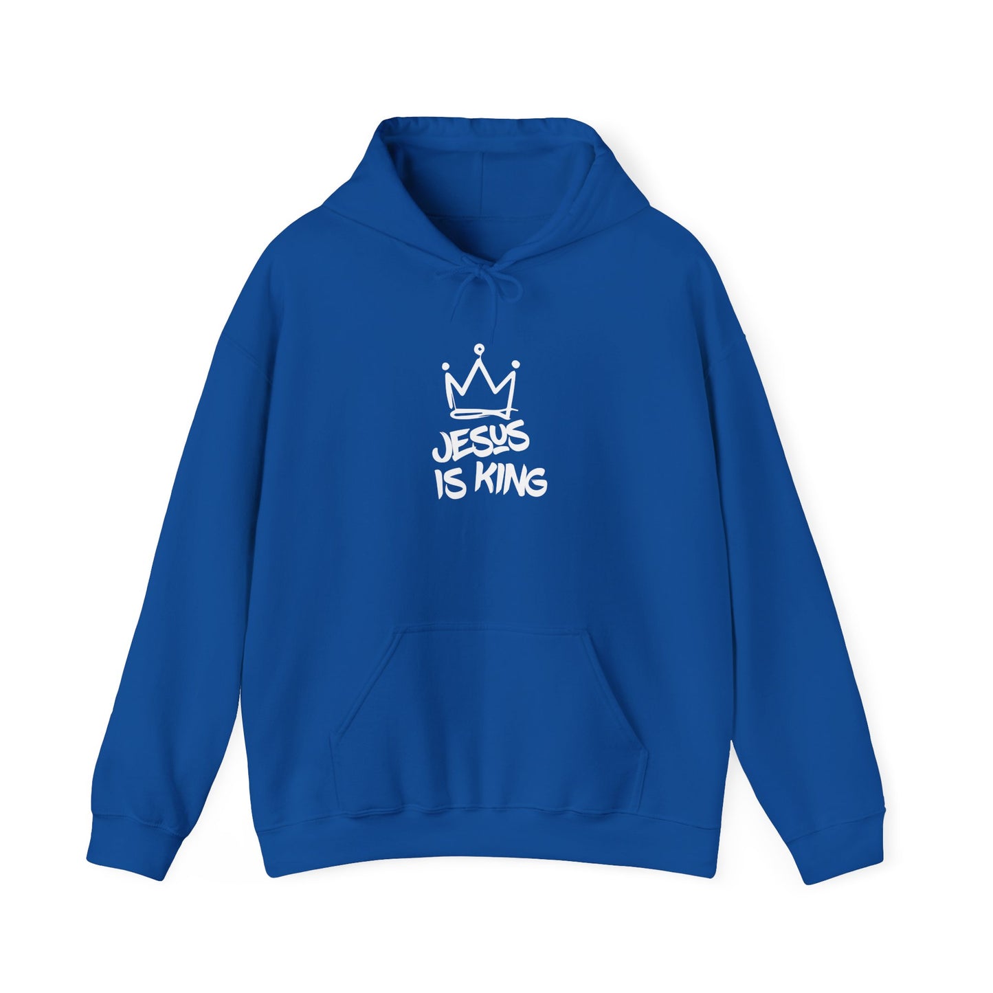Jesus Is King Hoodie — Crown Graphic Christian Pullover