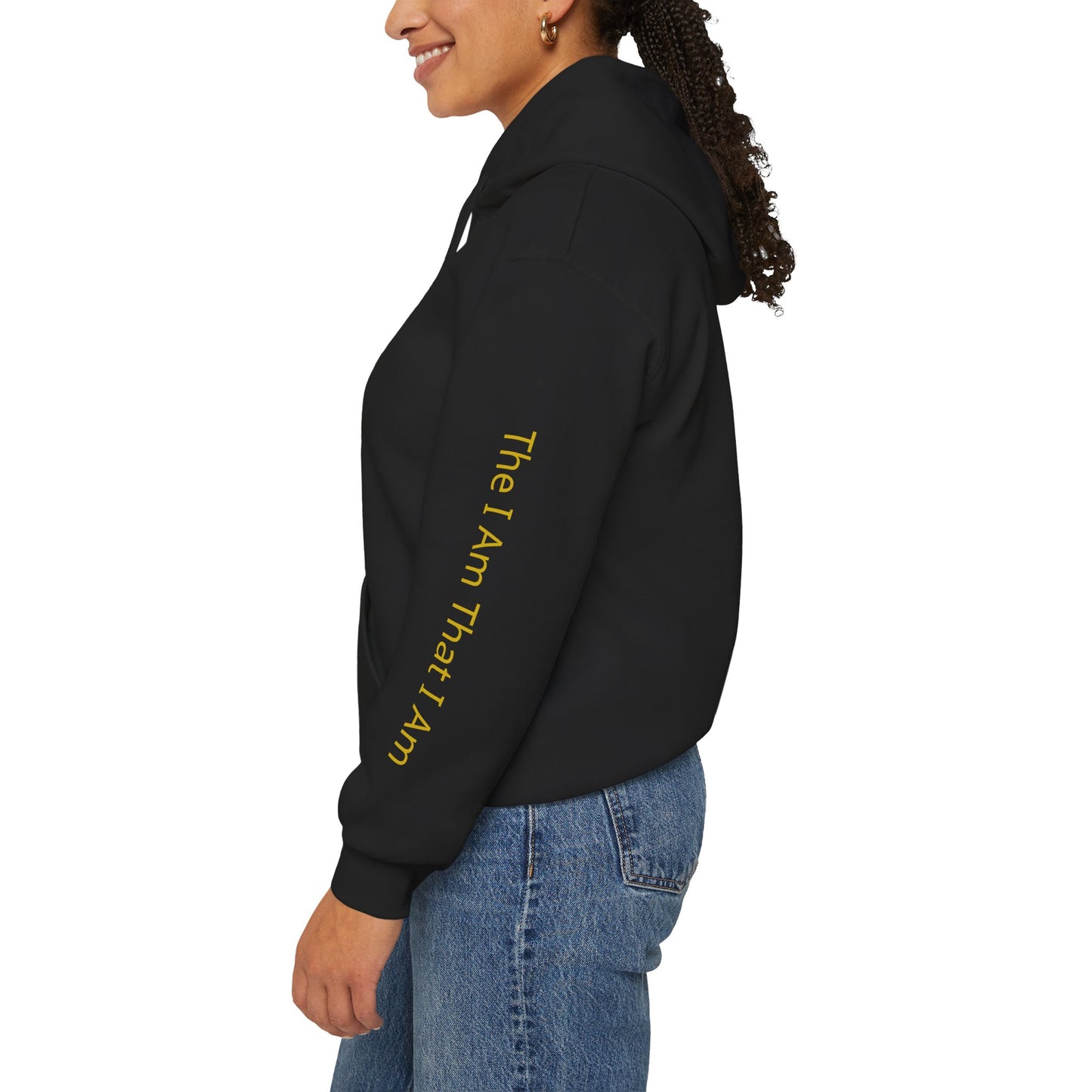 Hebrew YHWH Hoodie – 'The I Am That I Am' Sleeve Sweatshirt