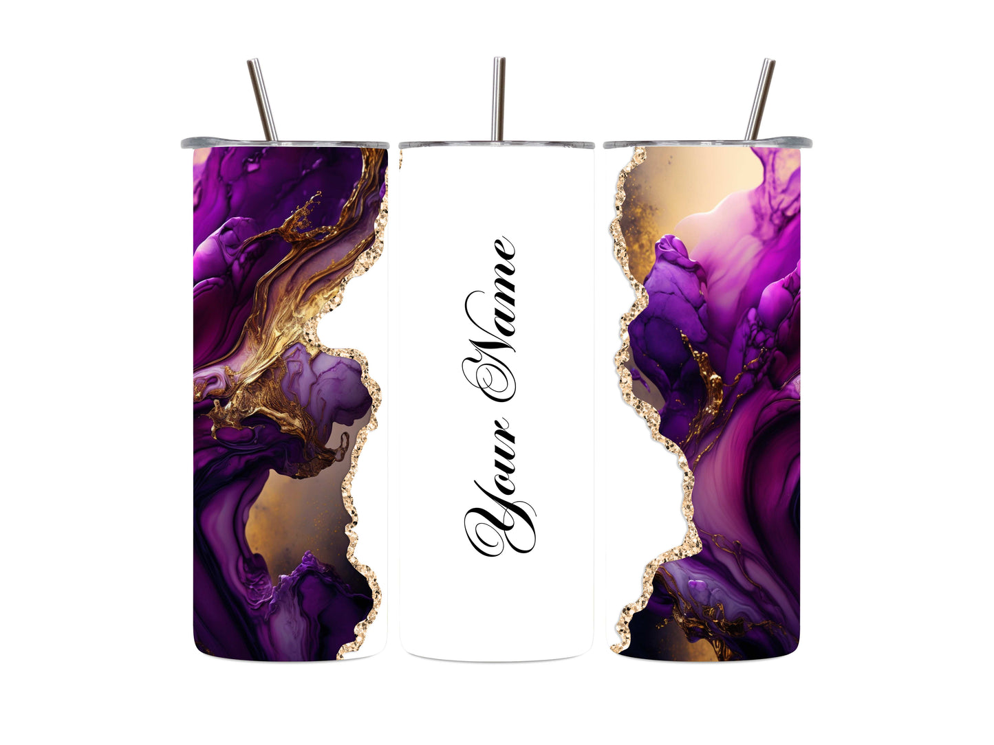 20oz Personalized Marble Tumbler