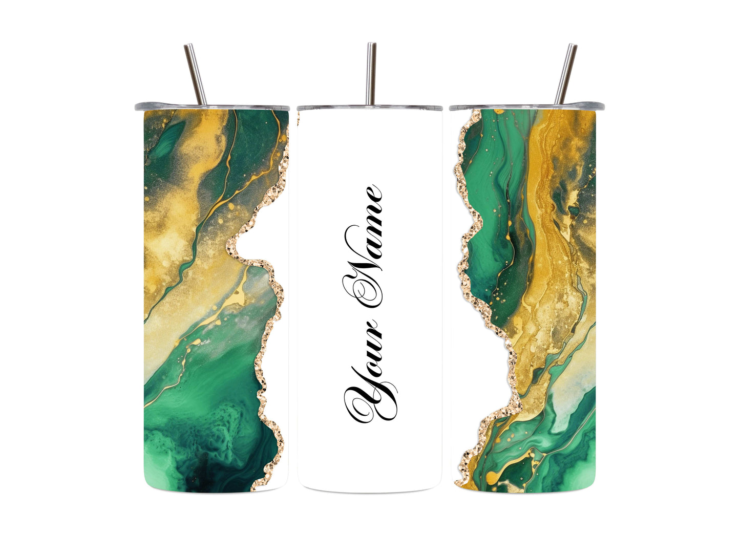 20oz Personalized Marble Tumbler