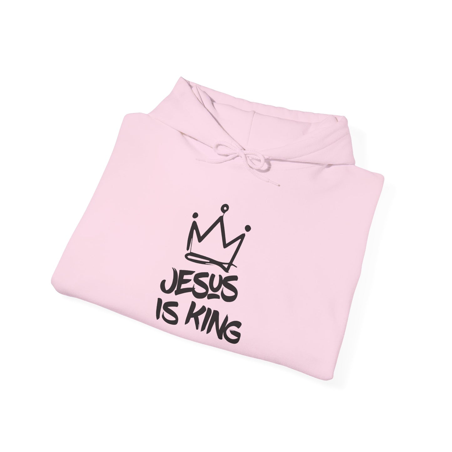 Jesus Is King Hoodie — Crown Graphic Christian Pullover