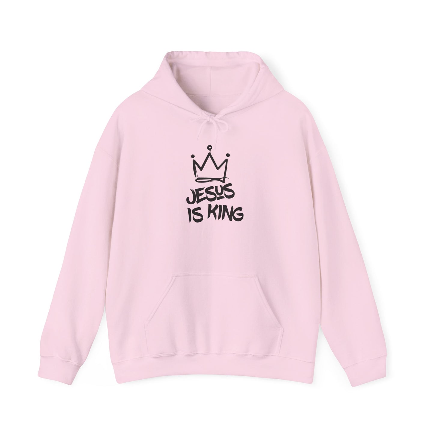 Jesus Is King Hoodie — Crown Graphic Christian Pullover