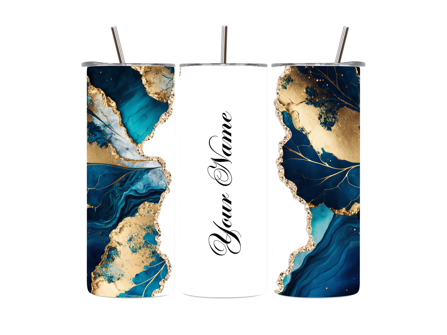 20oz Personalized Marble Tumbler