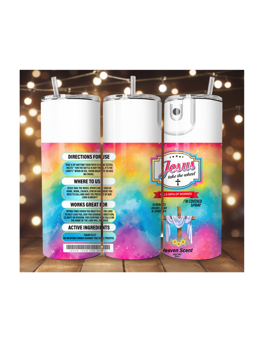 20oz Tumbler Jesus Take The Wheel