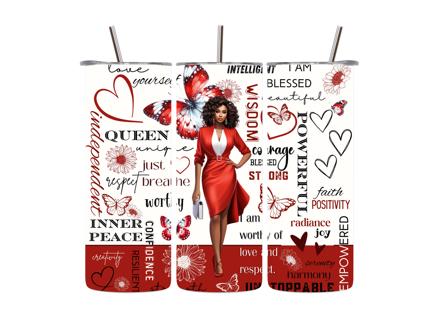 Sophisticated Queen Affirmation Tumbler