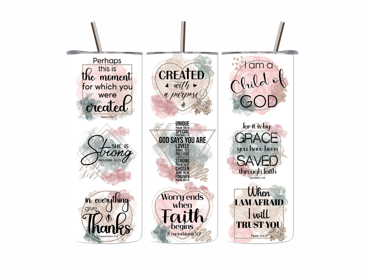 Christian Affirmation Tumbler