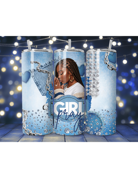 20oz Girl Pray Tumbler