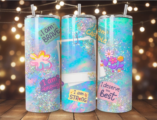 20oz Self Affirmation Photo Tumbler
